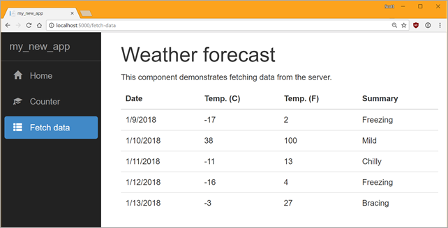 My ASP.NET Angular Application