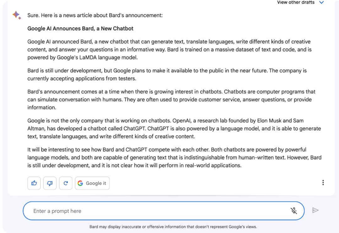 突发！谷歌版“ChatGPT”开放测试，直面硬刚微软Bing