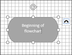 enter text in flowchart