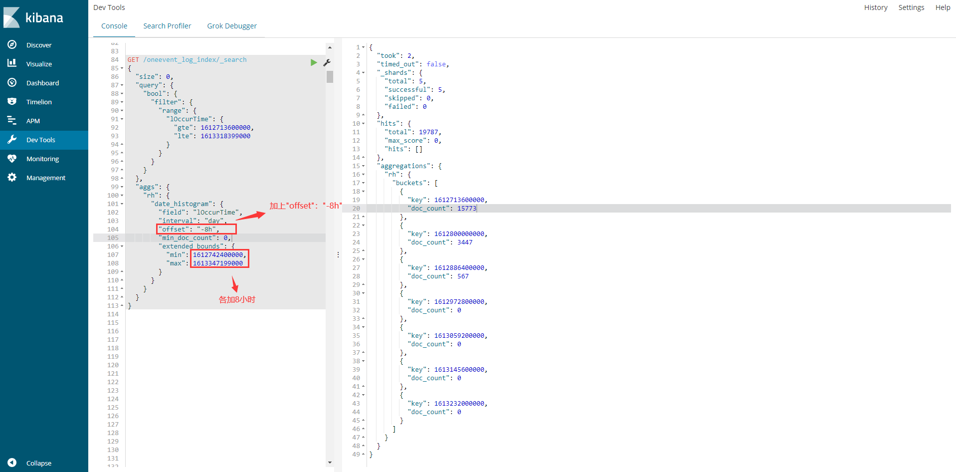 ES进行date_histogram时间聚合，聚合结果时间不正确问题_es 按天聚合 时间相差CSDN博客