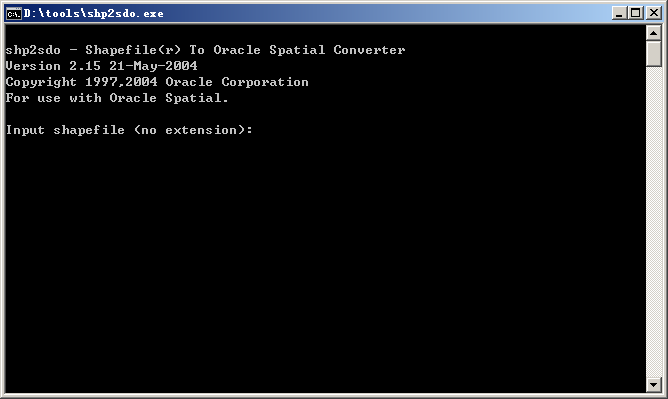 shapefile导入oracle,shp2sdo.exe用法：shpfile导入OracleSpatial