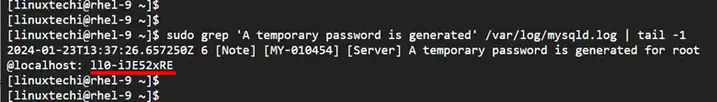 View-Temporary-Root-Password-MySQL-Server-RHEL9