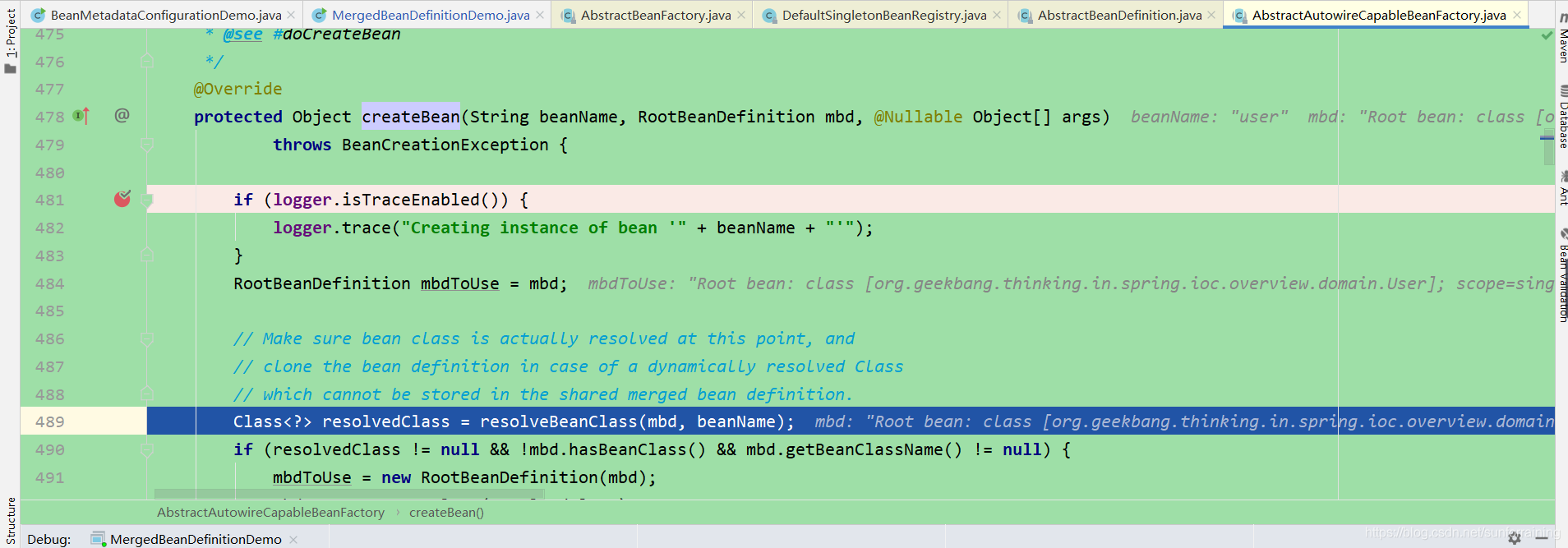 springcore992 Spring Bean Class加载阶段：BD对应的Class是怎样加载的?_bean与class