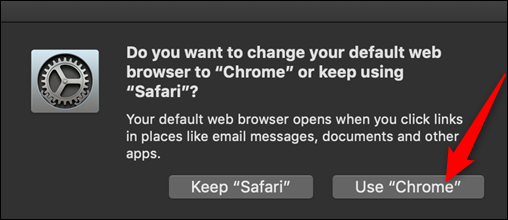 Click "Use Chrome."
