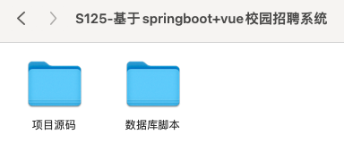 【S125】基于springboot+vue的校园招聘系统项目源码  java源码