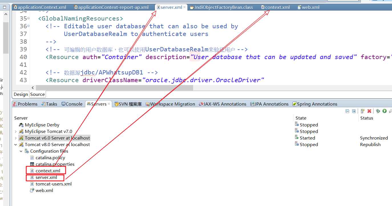 javax.naming.NameNotFoundException Name jdbc is not bound in this