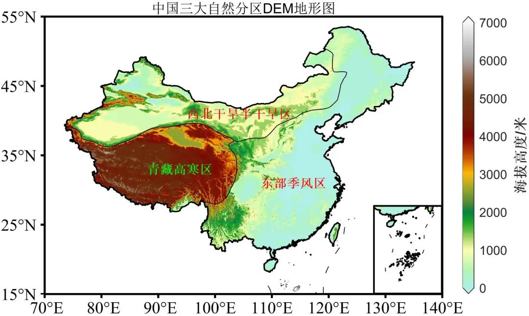 Matlab中国三大自然分区