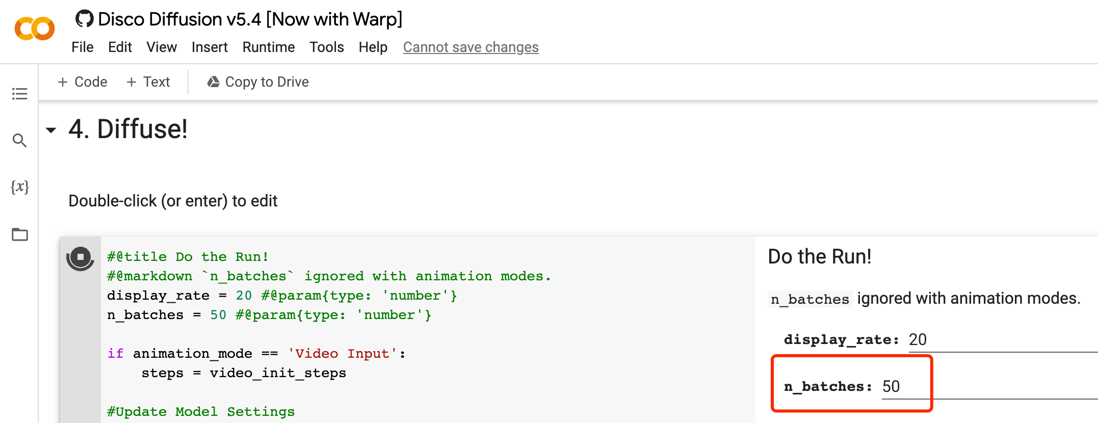 n_batches:生成图片数量,可以改为1先体验一下