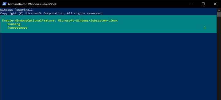 Enable WSL 1