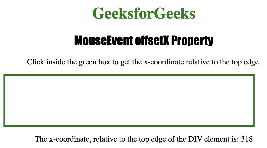 html什么代码确定x坐标,HTML MouseEvent offsetX用法及代码示例