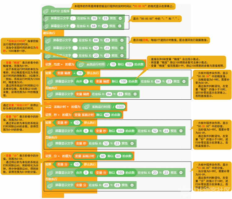 Mind+ 掌控板入门教程12 电子秒表图5