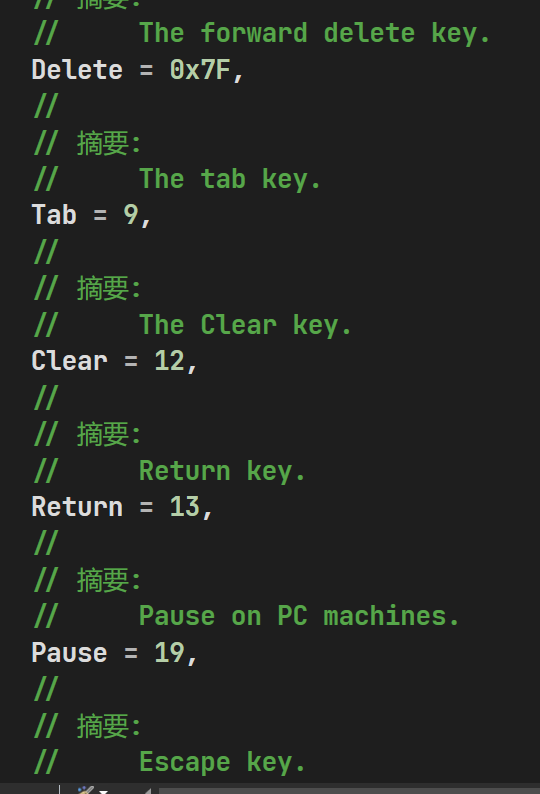 keycode里的回车键