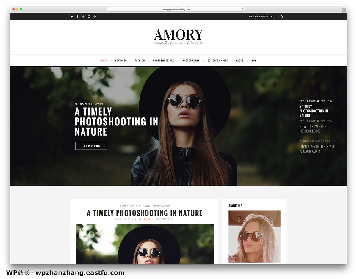 amory-minimal-fashion-blog-wordpress-website-template