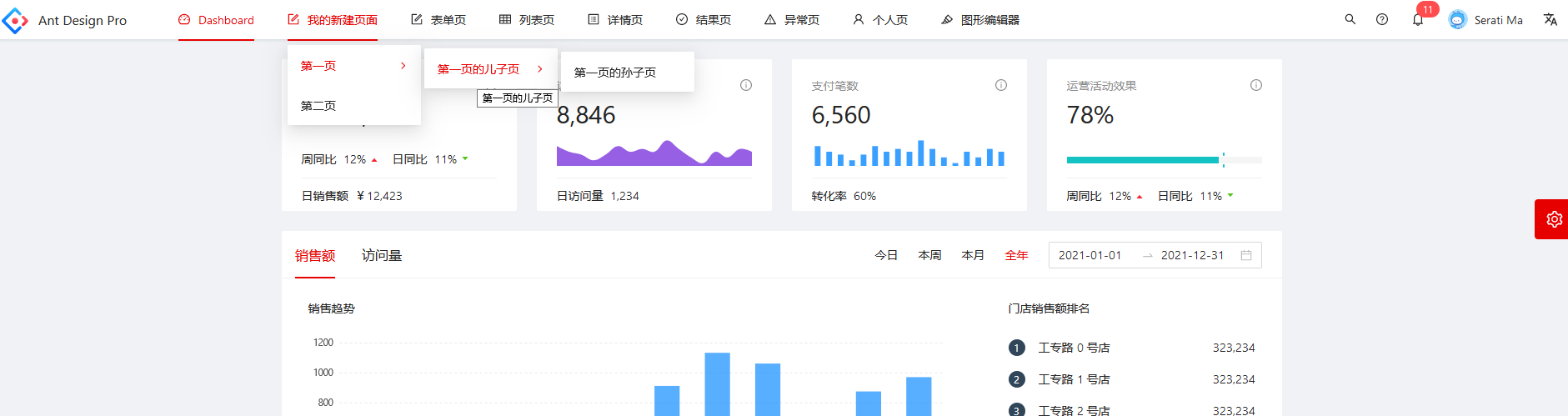 【Ant Design】新增页面非常简单,只需要四步即可_antd design pro添加子页面-CSDN博客
