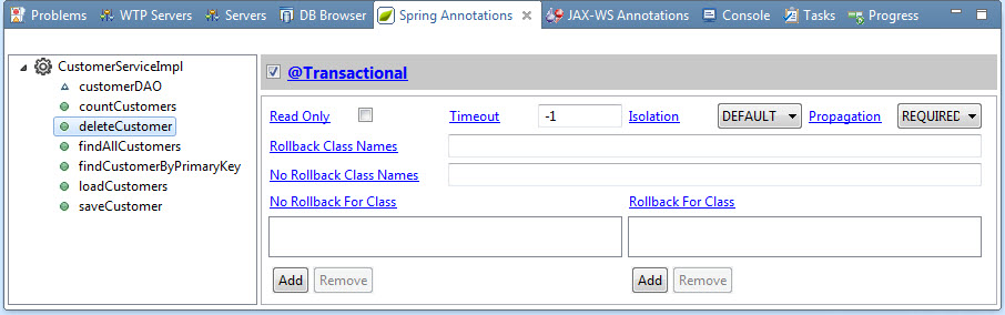 「Java开发指南」MyEclipse for Spring参数 - 注释器