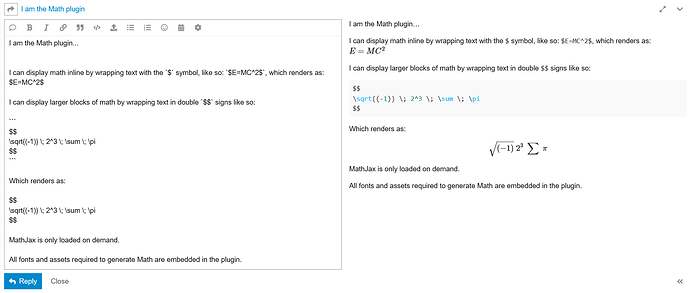 Discourse Math 插件