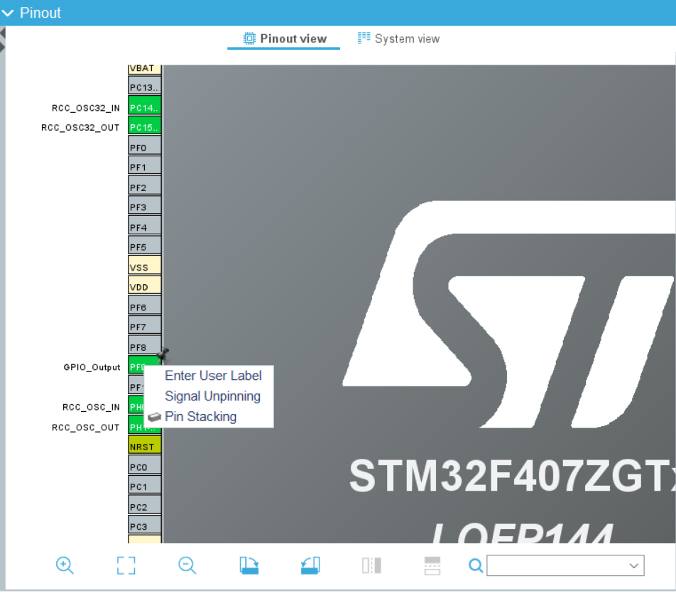 STM32CubeMX设置引脚标签