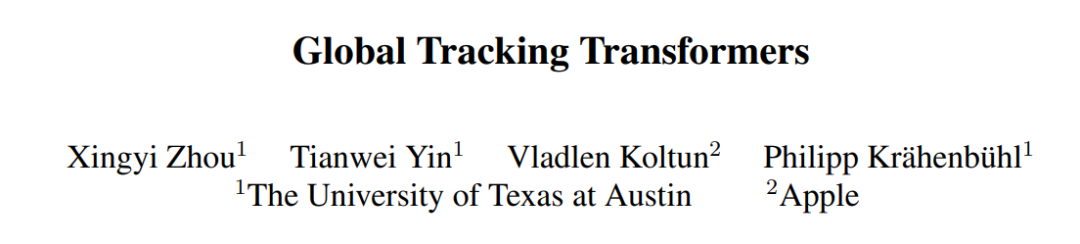 GitHub - xingyizhou/GTR: Global Tracking Transformers, CVPR 2022