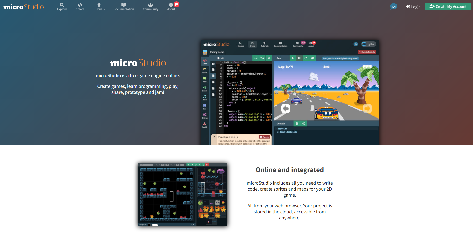 microStudio - Game Engine