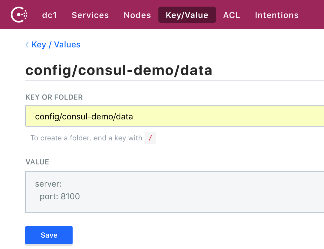 consul key value