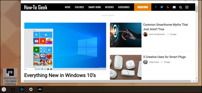 The shortcut opens up the page in a Chrome window with no interface.