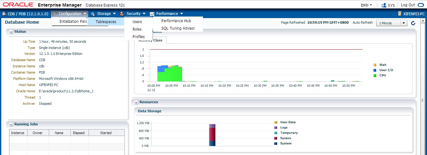 oracle 监听加密 tcps,ORACLE 12C EM Express补充