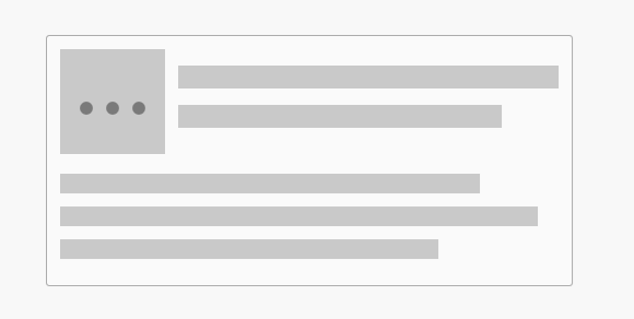 html加载占位简单的css3网页内容placeholder占位特效
