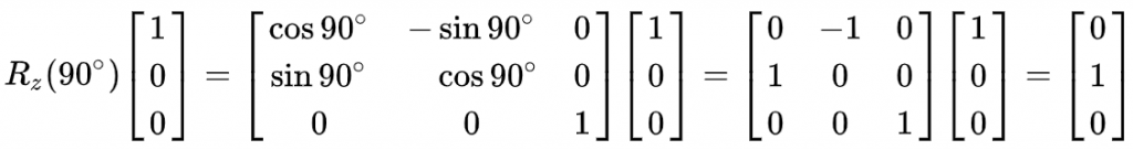 Rotating a point around z-axis