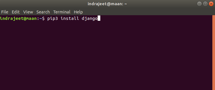 Install Django Linux 1