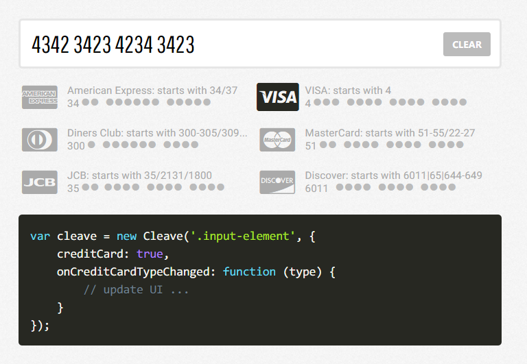 js日期格式化_自动格式化输入的内容—Cleave.js_weixin_39620279的博客CSDN博客