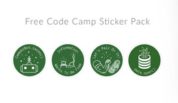 freeCodeCamp stickers set
