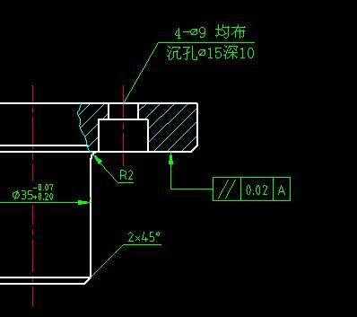 螺纹盲孔标注图片