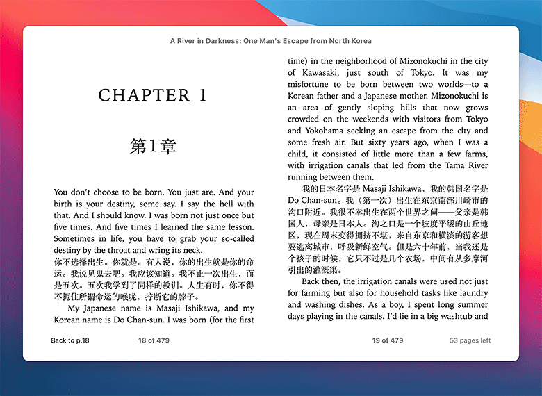 Ebook Translator插件翻译的电子书效果