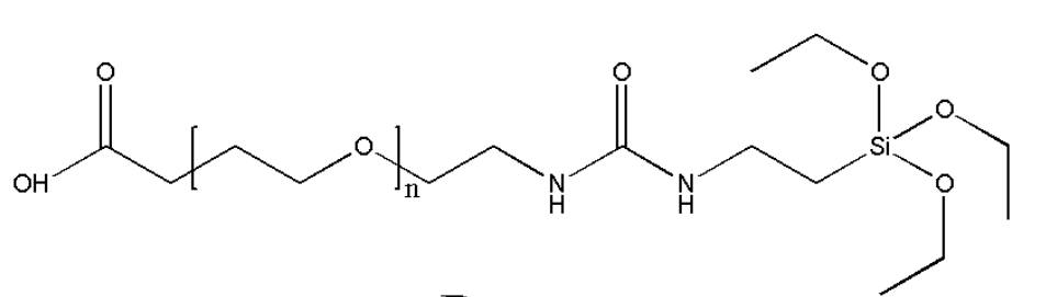Silane-PEG-COOH，硅烷-聚乙二醇-羧基结构式及相关应用介绍