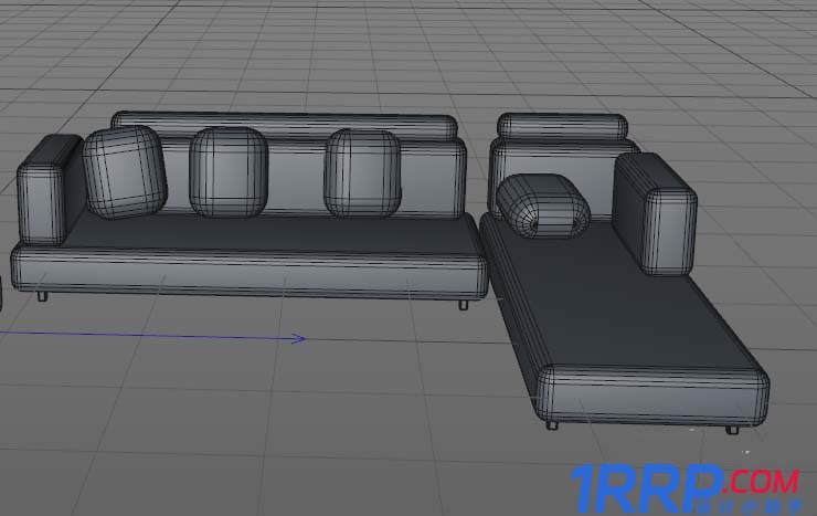 c4d怎么建模沙发? c4d制作沙发的教程