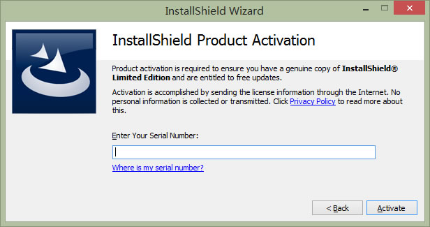 InstallShieldÂ <wbr>2013Â <wbr>LimitedÂ <wbr>EditionÂ <wbr>OfflineÂ <wbr>Activation(ç¦»çº¿æ¿æ´»ï¼