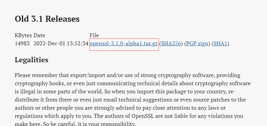 linux系统升级/更新OpenSSL版本操作流程记录