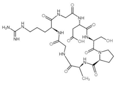环二肽试剂128857-77-2，Cyclo(-Gly-Arg-Gly-Asp-Ser-Pro-Ala)，定制含D型与L型，S与R构型的氨基酸