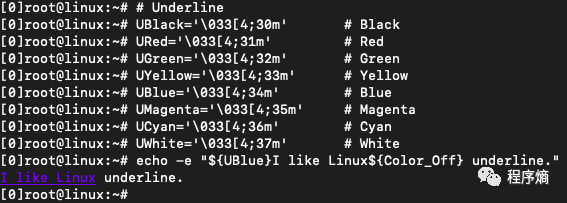 如何改变echo在Linux下的输出颜色
