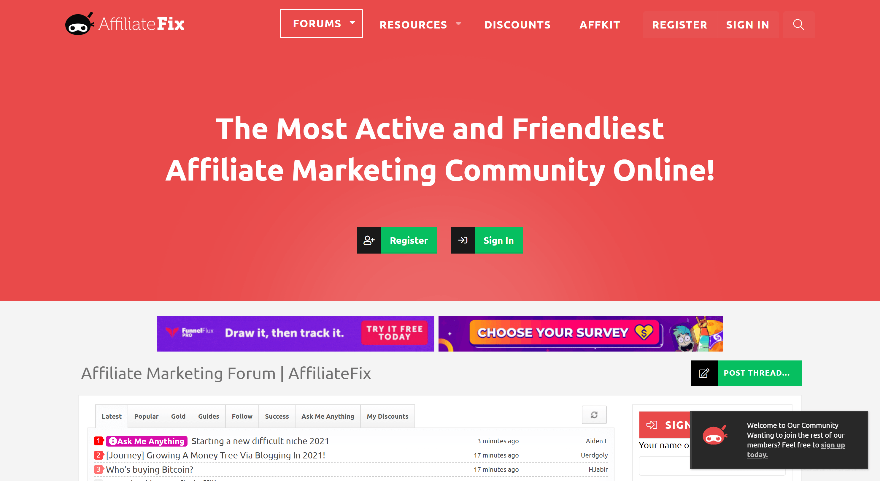 最佳联盟营销论坛 - AffiliateFix 联盟营销论坛