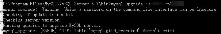 mysql对应systables_mysql 出现 Cannot proceed because system tables used by xxx解决方案