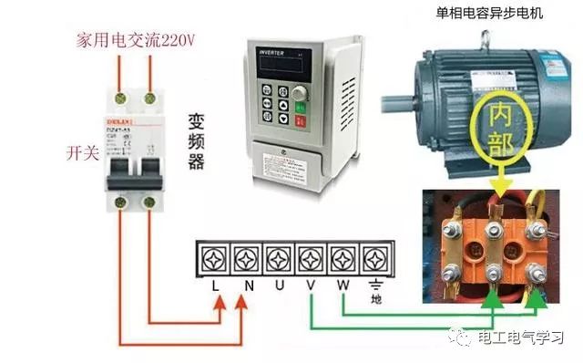 220v正反轉電機接線法電壓為220380v電動機如何接線380v電機如何轉接