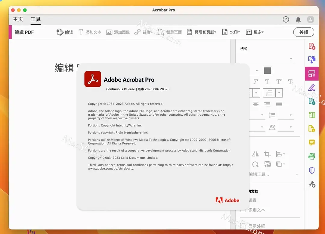 Acrobat Pro DC 2023 for Mac/Win：全平台PDF编辑器的终极解决方案