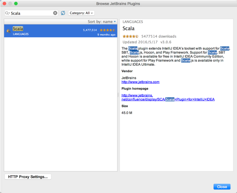 Intellij idea安装scala插件