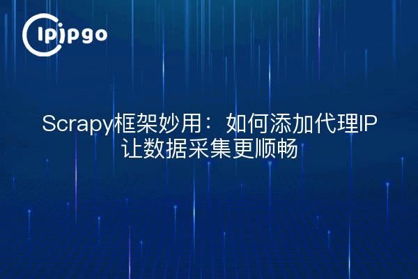 Scrapy框架妙用：如何添加代理IP让数据采集更顺畅