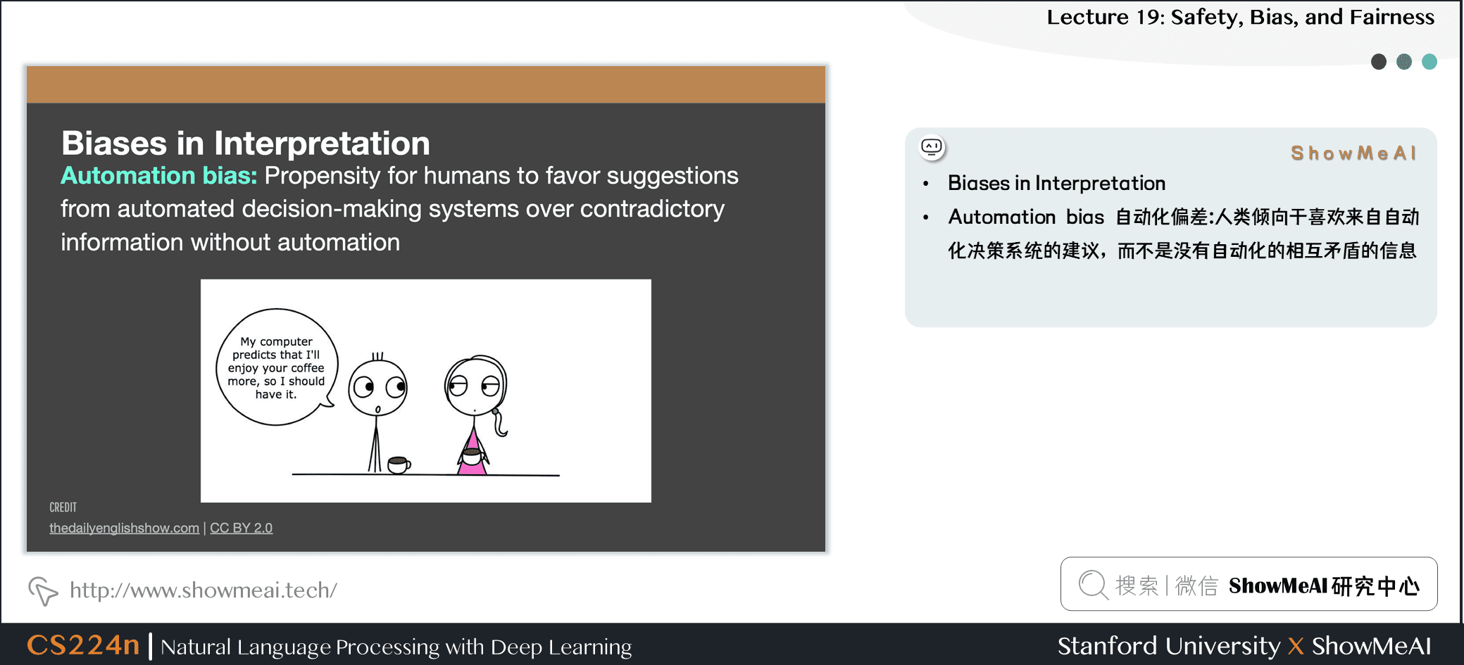 Biases in Interpretation