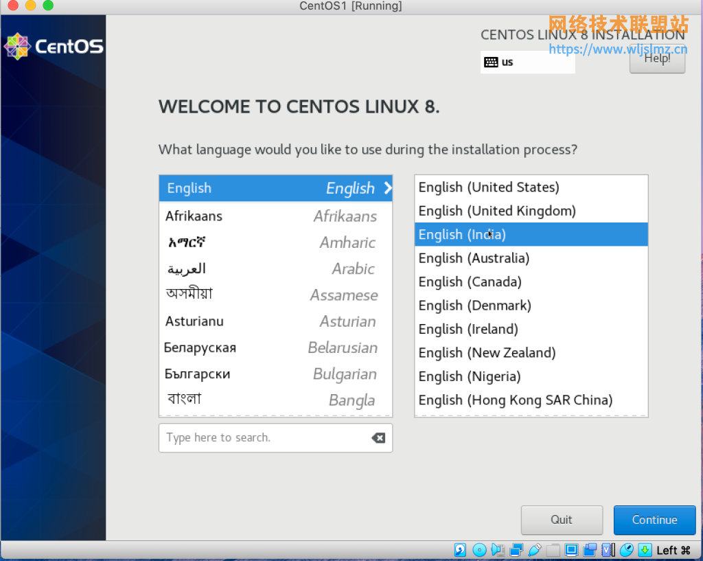 CentOS-语言选择