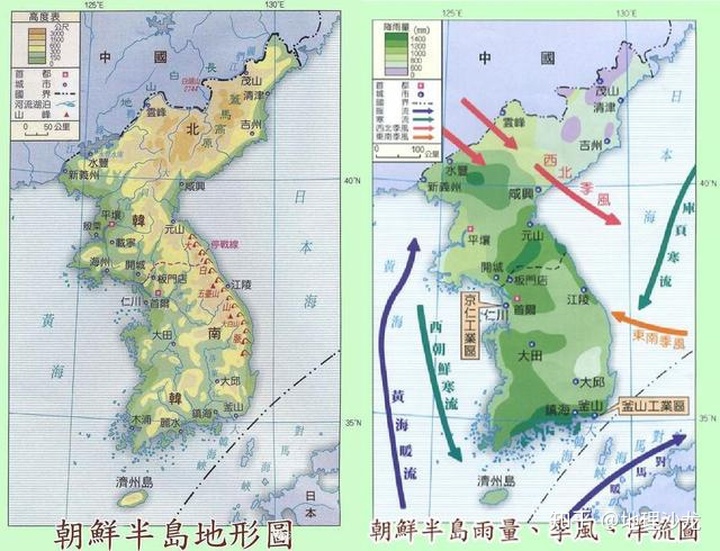 各纬度气候分布图