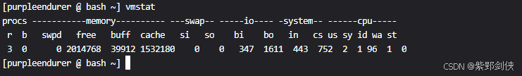 Linux shell编程学习笔记64：vmstat命令 获取进程、内存、虚拟内存、IO、cpu等信息_内存管理_03