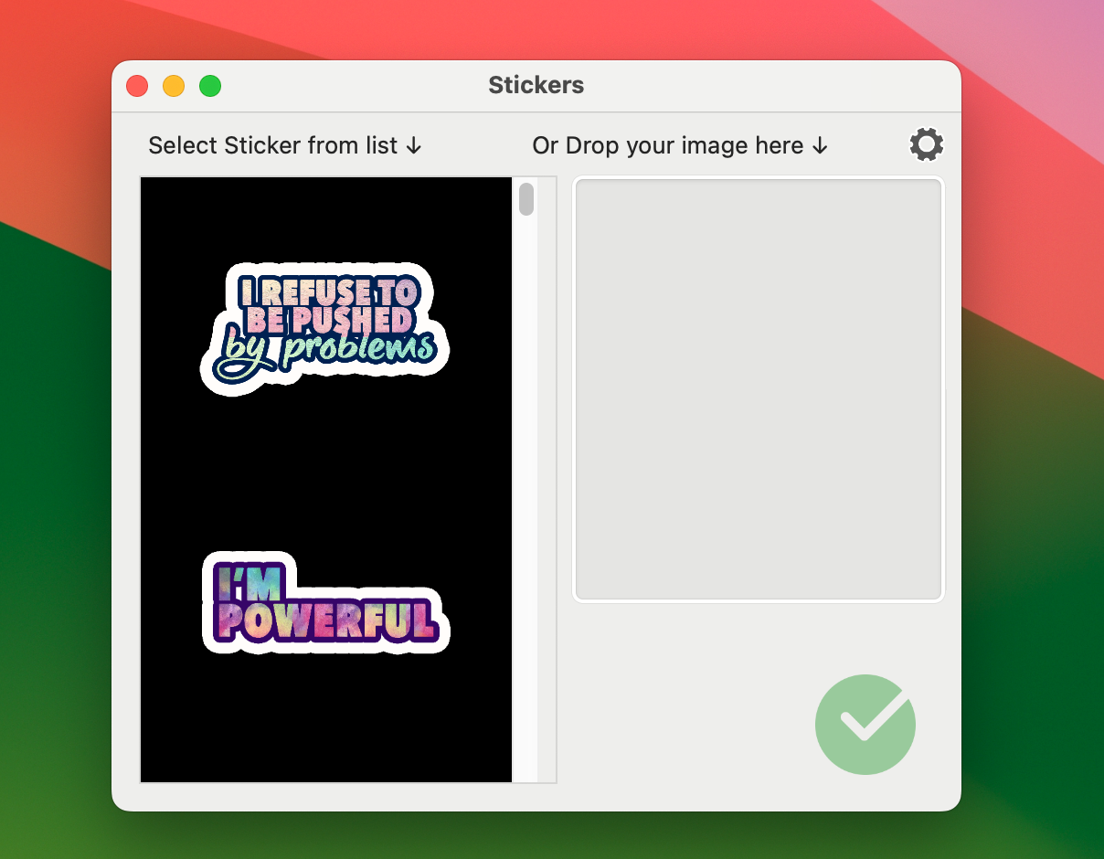 Desktop Stickers for Mac v2.73 - 桌面贴纸软件